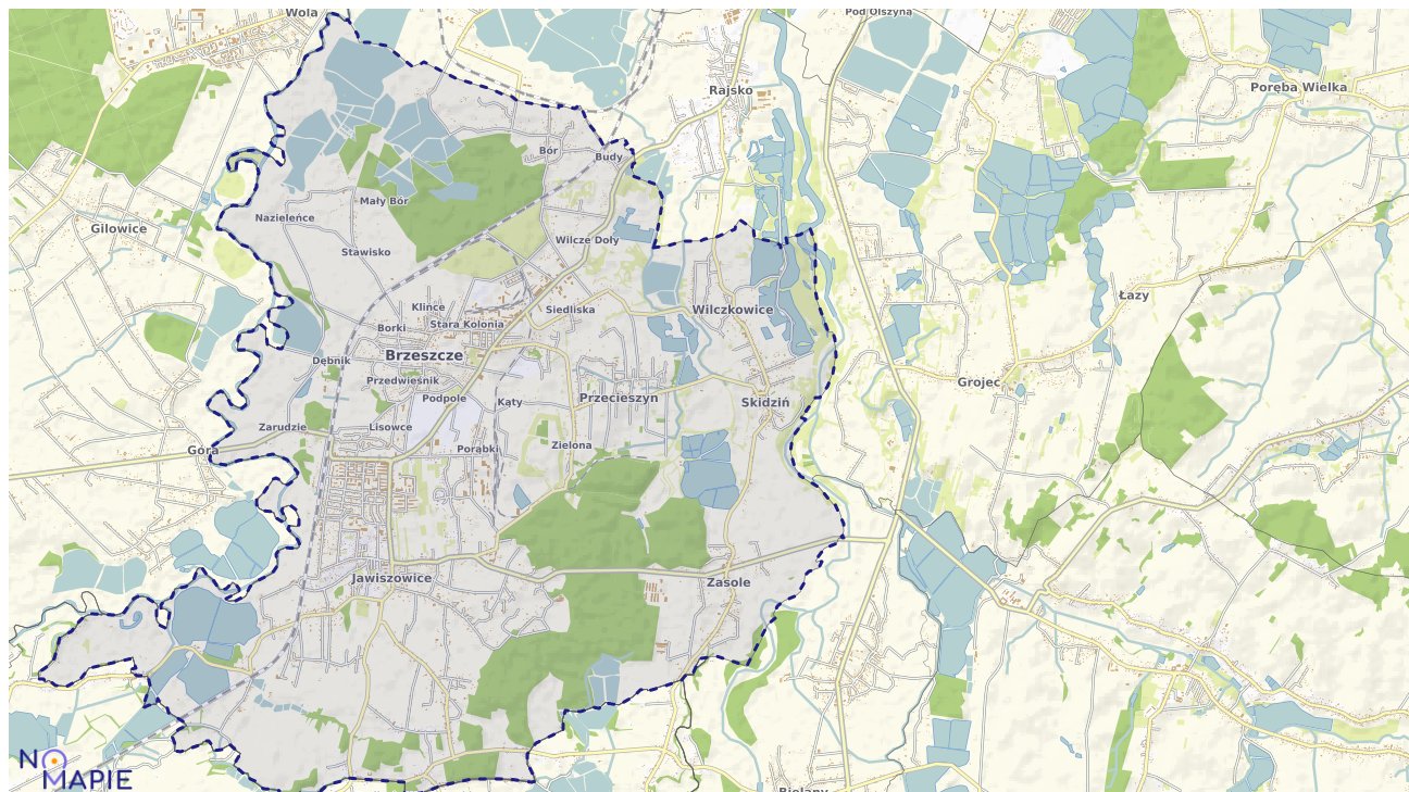Mapa obszarów ochrony przyrody Brzeszcz
